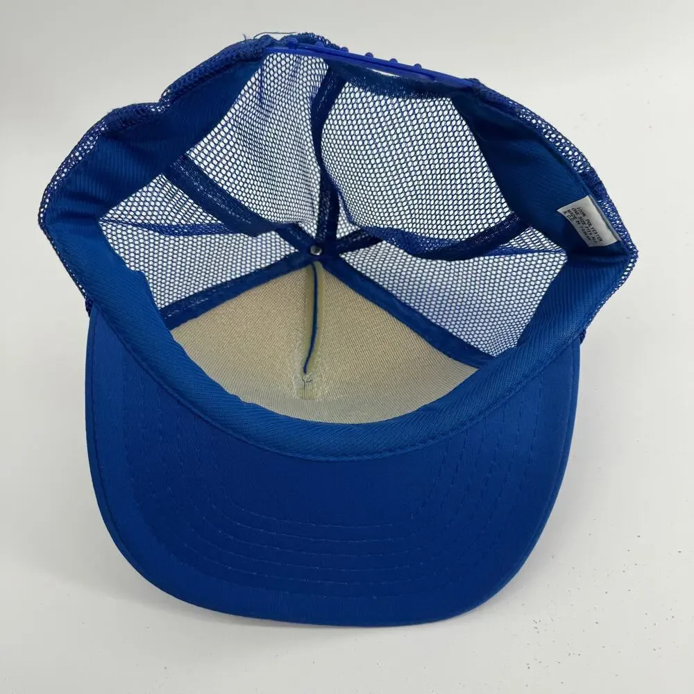 Vintage 80s 90s Washington DC Snapback Trucker Hat - Patch Eagle Flag